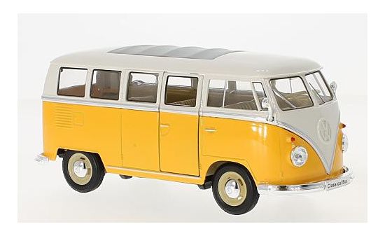 Welly 22095 VW T1 Bus gelb/weiß 1963 Maßstab 1:24 Modellauto