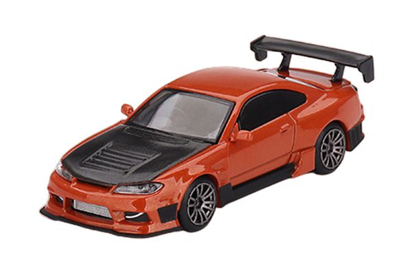 TSM-Models 581 Nissan Silvia (S15) D-Max orange metallic (RHD) - MiniGT Maßstab 1:64