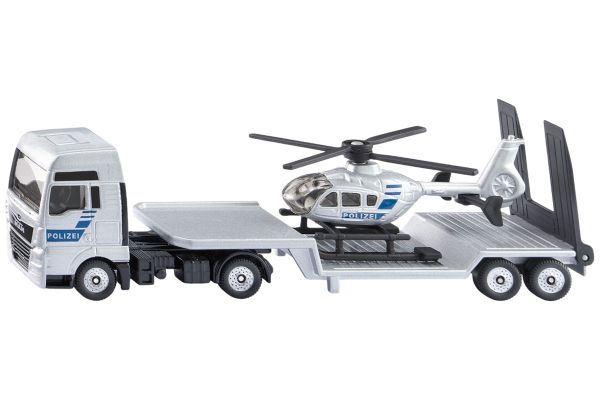 Siku 1759 MAN LKW mit Polizei Helikopter 1:87