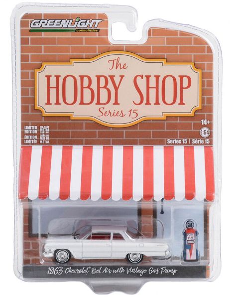 Greenlight 97150-A Chevrolet Bel Air weiss 1963 - The Hobby Shop 1:64