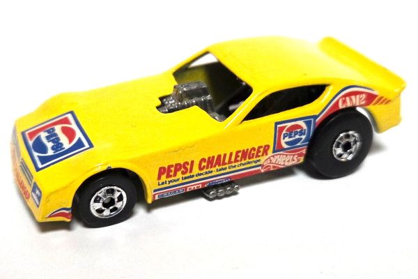 gebraucht! Hot Wheels Dragster Pepsi Challenger gelb 1977 - fast wie neu
