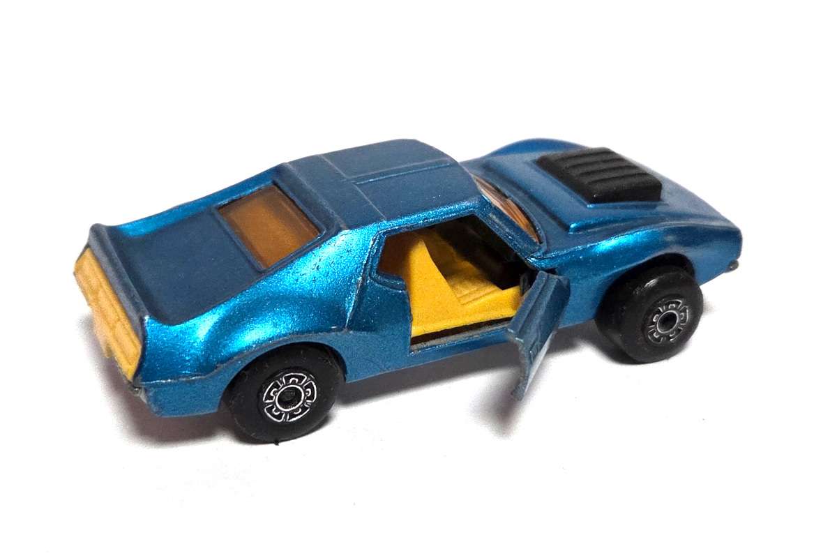 gebraucht! Matchbox No.9 AMX Javelin blau metallic Superfast 1972