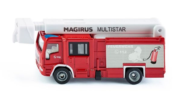Siku 1749 Magirus Multistar Feuerwehr TLF mit Teleskopmast 1:87