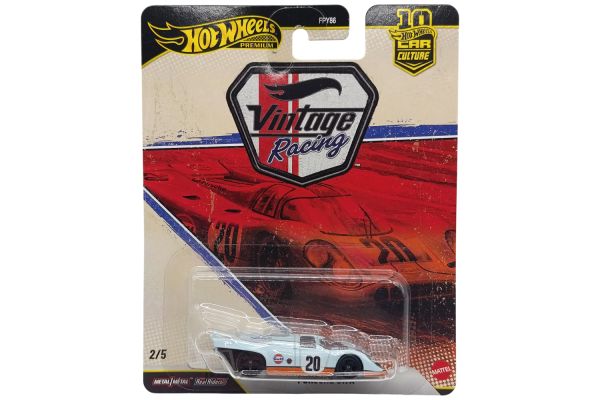 Hot Wheels FPY86-JKF03 Porsche 917K hellblau/orange - Vintage Racing 2/5 1:64