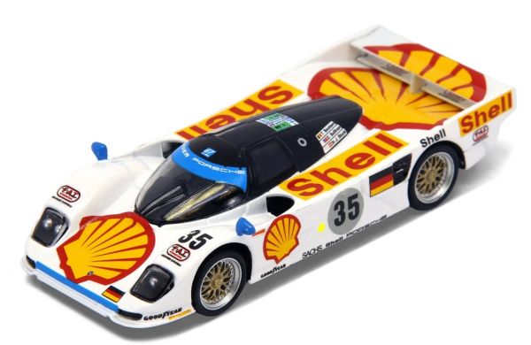 Sparky YO64004 Porsche 962 LM #35 Le Mans 1994 "Shell" weiss/gelb Maßstab 1:64 Modellauto