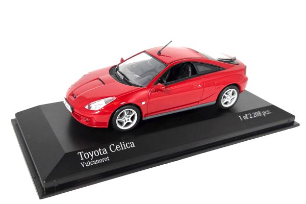 gebraucht! Minichamps Toyota Celica T230 rot 1:43 - fast wie neu