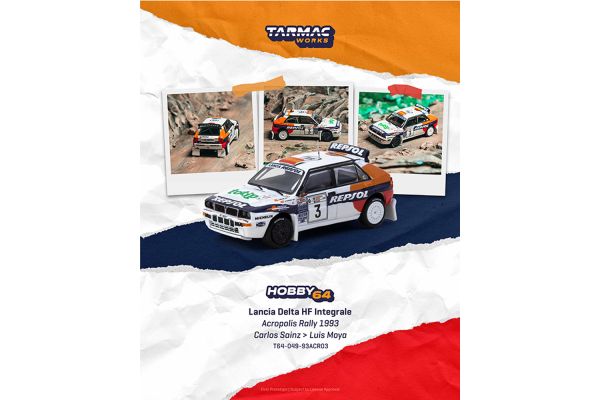 ***PREORDER Tarmac Lancia Delta HF Integrale #3 Carlos Sainz Acropolis Rally 1993 weiss
