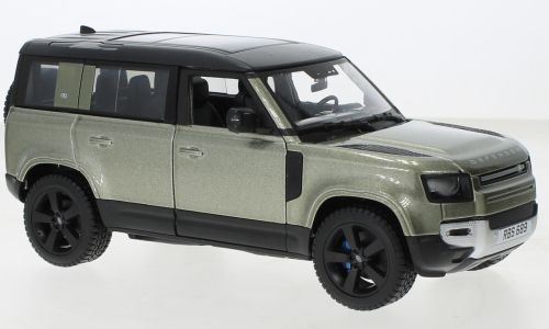 Bburago 21101 Land Rover Defender 110 grün metallic 2022 Maßstab 1:24 Modellauto