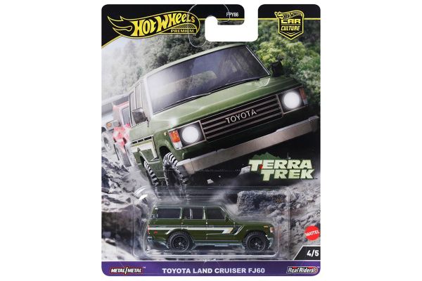 Hot Wheels FPY86-HRV88 Toyota Land Cruiser (FJ60) grün - Terra Trek ca. 1:64