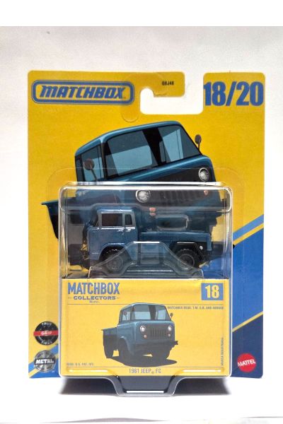Matchbox GBJ48-JCL42 Jeep FC blau 1961 - Collectors Serie ca. 1:64