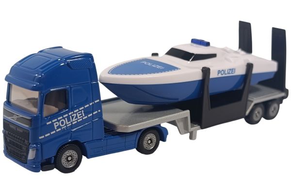 Siku 1757 Volvo LKW mit Boot Polizei 1:87