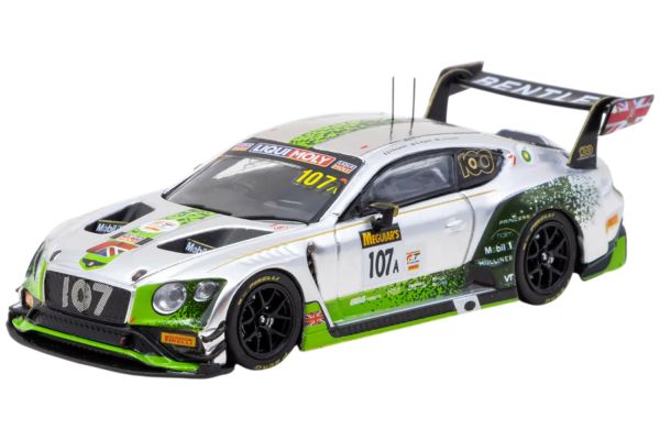 Tarmac Bentley Continental GT3 silber/grün 24h Bathurst 1:64
