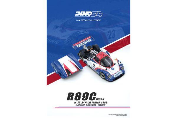 ***PREORDER INNO64 Nissan R89C #23 Le Mans weiss/rot/blau 1:64 (IN64-R89C-89LM23)