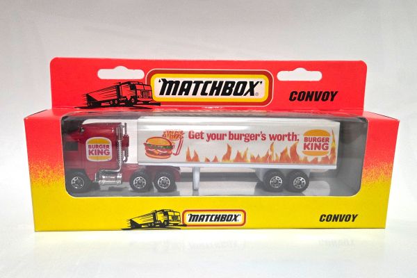 NOS! Matchbox Kenworth Convoy "Burger King" rot/weiss 1996 - neuwertig