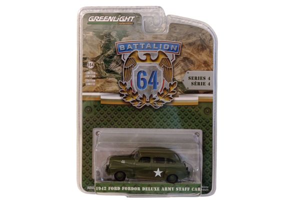 Greenlight 61040-A Ford Fordor Deluxe Army Staff Car grün 1942 - Battalion 4