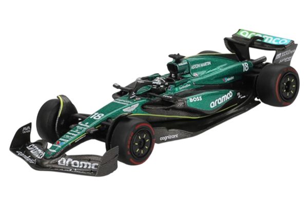 MiniGT 1001 Aston Martin AMR24 #18 Lance Stroll 2024 F1 2024 Bahrain GP 1:64