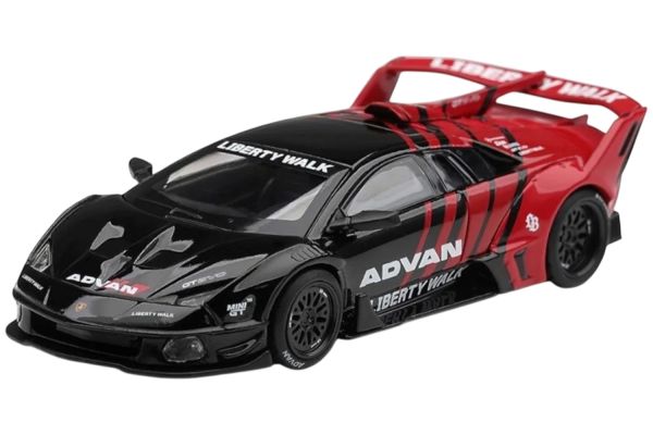 ***PREORDER MiniGT Lamborghini Murcielago LB-Silhouette Works GT Evo Advan 2026 schwarz/rot
