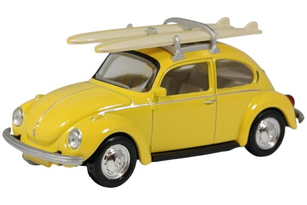 Norev VW Käfer (1303) mit Surfbrettern 1973 pastellgelb - Jet Car 1:43
