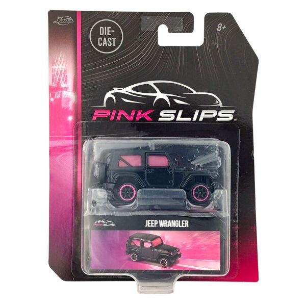 Majorette 213291000 Jeep Wrangler Rubicon schwarz Maßstab 1:60 Modellauto Pink Slips JADA