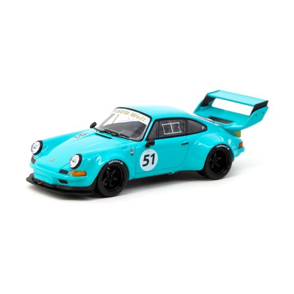 Tarmac T43-018-BL51 Porsche 911 RWB Backdate hellblau No.51 Maßstab 1:43