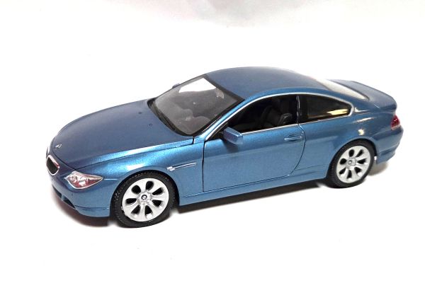 gebraucht! Welly 2457 BMW 645Ci blau metallic 1:24 - fast wie neu