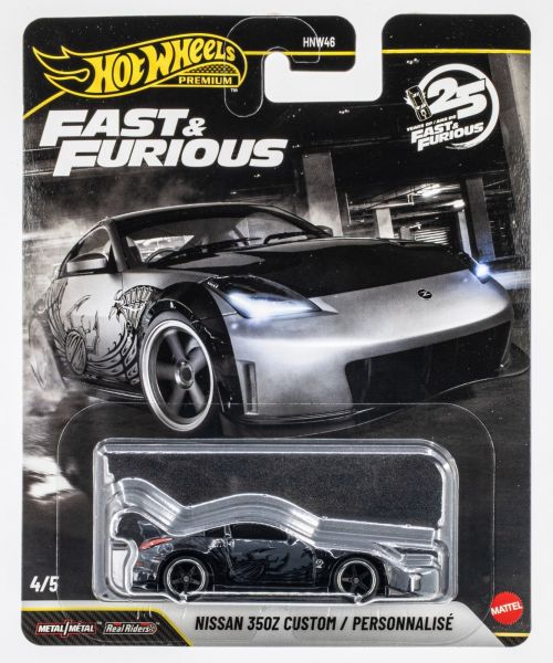 Hot Wheels HNW46-JHW79 Nissan 350Z Custom grau - Fast & Furious 4/5 1:64