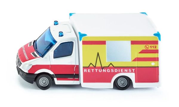 Siku 1536 Mercedes Benz Sprinter "Rettungswagen 112" weiss/rot/gelb (Blister)