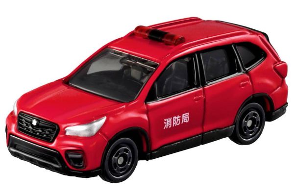 Tomica TO099 Subaru Forester Feuerwehr rot 2018 1:65