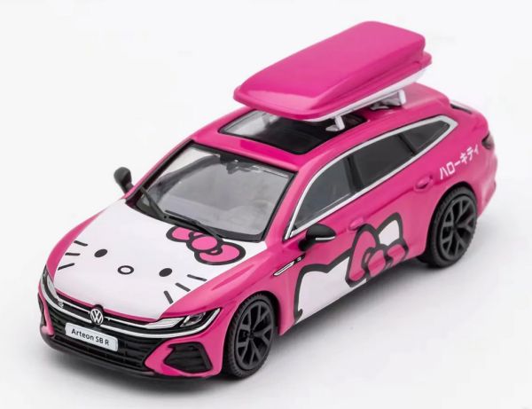 GCD VW Arteon SB R Dachbox "Hello Kitty" pink Maßstab 1:64 Modellauto