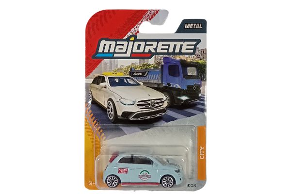 Majorette 8503000002 Fiat 500 Icon Pizzeria hellblau - City 1:64