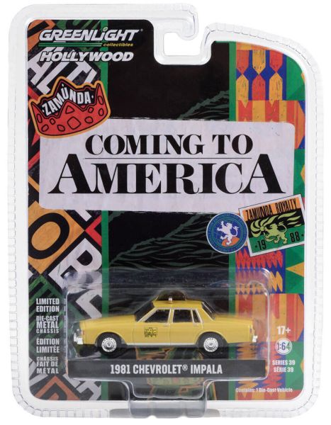 Greenlight 44990-C Chevrolet Impala "Taxi" gelb 1981 "Coming to America" - Hollywood 39 Maßstab 1:64