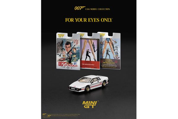 MiniGT 907 Lotus Esprit Turbo 1981 weiss James Bond - In tödlicher Mission 1:64