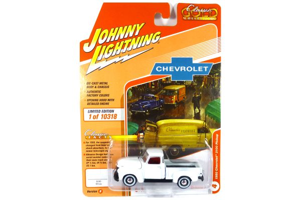 Johnny Lightning JLCG026B-4 Chevrolet 3100 Pickup weiss 1950 - Classic Gold 2021 R3 Maßstab 1:64 Mod