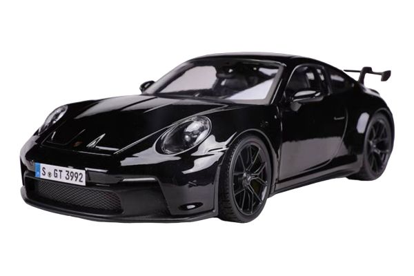 ***Bburago 21104 Porsche 911 GT3 (992) schwarz Maßstab 1:24 Modellauto