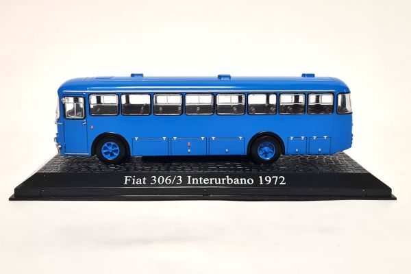 Atlas 7163118 Fiat 306/3 Interurbano 1972 blau Maßstab 1:72 Modell (NOS)