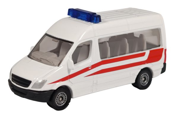 Siku 0805 Mercedes Benz Sprinter Krankenwagen Österreich weiss ohne roten Kreuz