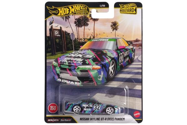 Hot Wheels JHW41 Nissan Skyline GT-R (R32) Pandem HKS schwarz/lila/grün - Boulevard #150