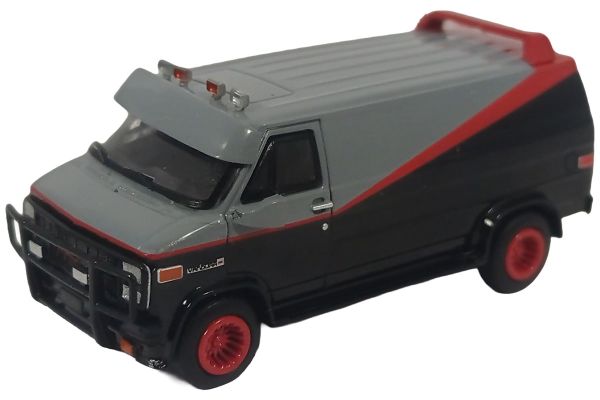 Brekina GMC Vandura A-Team 1983 schwarz/rot 1:87