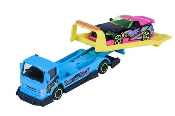 Majorette Isuzu NPR + Honda S2000 hellblau/rosa - JDM Legends