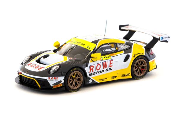 Tarmac T64-059-19MGP99 Porsche 911 GT3 R "Macau GT Cup" gelb/schwarz Maßstab 1:64 Modellauto