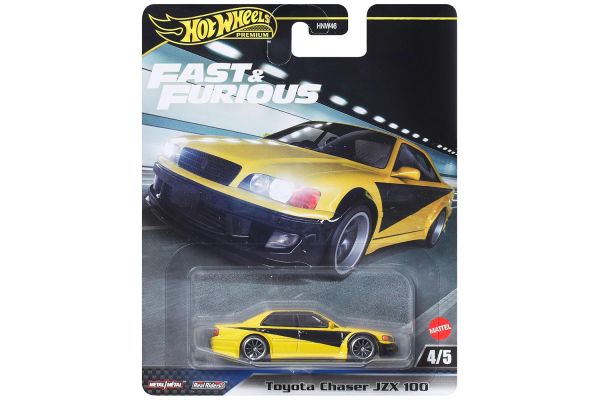 Hot Wheels HNW46-JBL89 Toyota Chaser JZX 100 gelb/schwarz - Fast & Furious 4/5 1:64