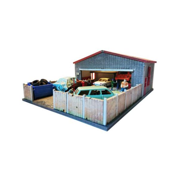 Sjo-cal SJO64003 Diorama Garage Workshop Bausatz