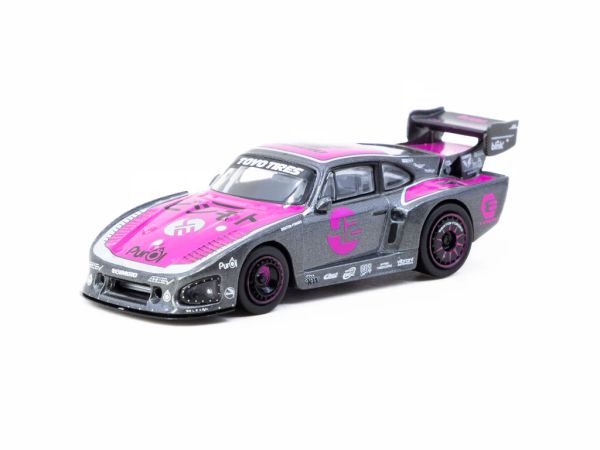 Tarmac Bisimoto Porsche 935 K3V grau/pink 1984 mit Cards