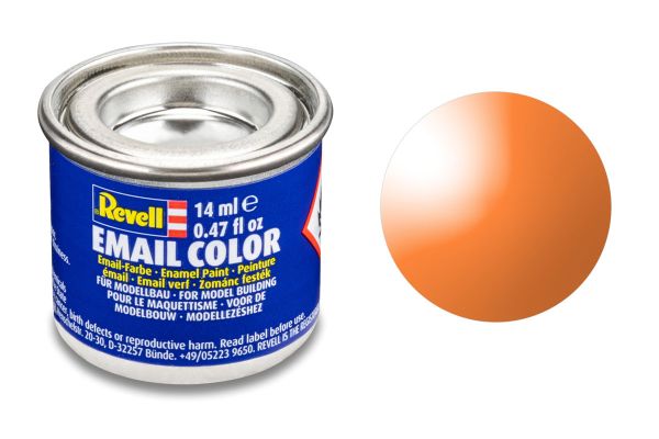 Revell 32730 orange klar Email Farbe Kunstharzbasis 14 ml Dose