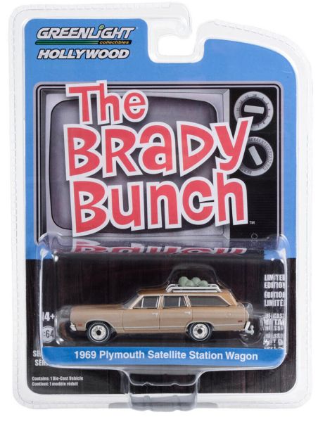 Greenlight 44990-A Plymouth Satellite Station Wagon "Brady Bunch" dreckig 1969 - Hollywood 39 Maßsta