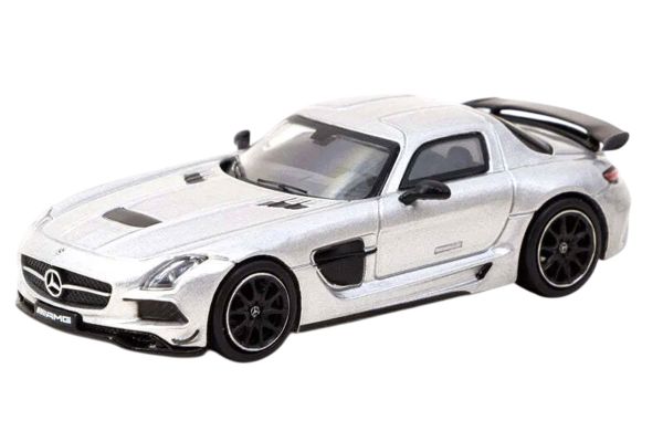 Tarmac Mercedes Benz SLS AMG Coupé Black Series metallic silber 1:64