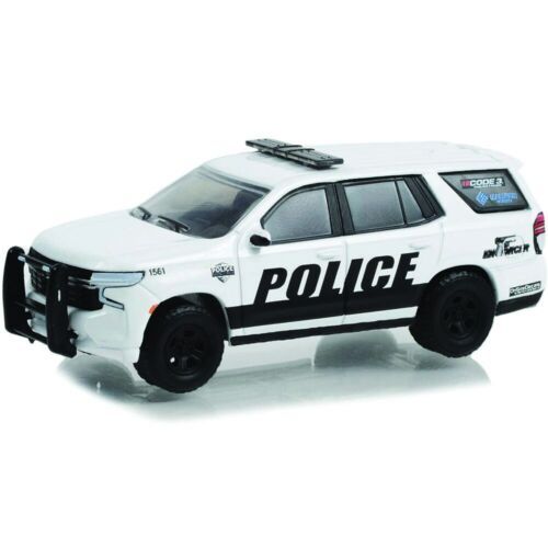 Greenlight 30356 Chevrolet Tahoe Police Pursuit Vehicle General Motors Fleet weiss 2021 - Exclusive
