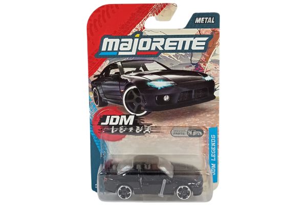 Majorette 8502100000 Nissan Silvia (S15) Spec R Aero schwarz - JDM Legends 1:64