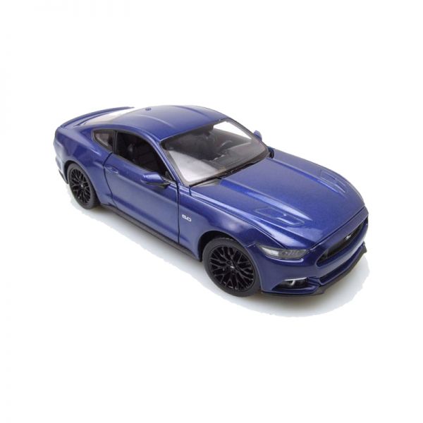 Welly 24062 Ford Mustang GT blau metallic 2015 Maßstab 1:24 Modellauto