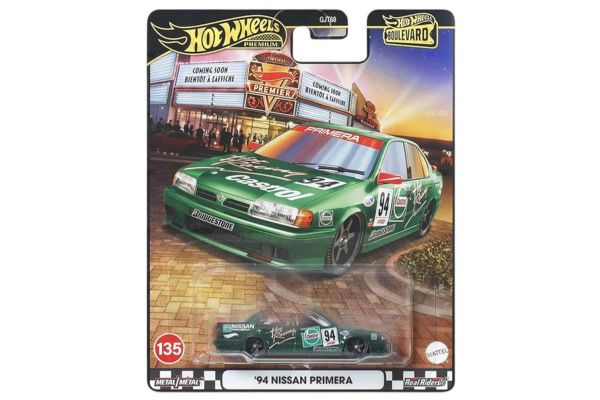 Hot Wheels GJT68-JBL31 Nissan Primera 1994 grün metallic - Boulevard